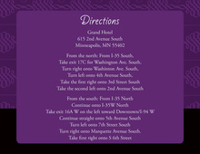 Elegant Swirl Purple Enclosure Cards