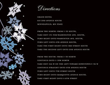 Black Winter Snowflakes Enclosure Cards
