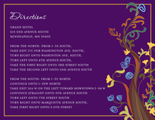 Abstract Vines Purple Enclosure Cards