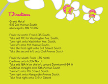 White Orchid Green Enclosure Cards
