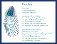 Fine Peacock Feather Enclosure Cards