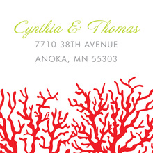 Romantic Red Coral Stickers