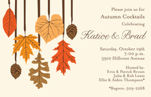 Beautiful Watercolor Autumn Trees Invitation