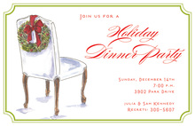 Wreath Chair Invitation