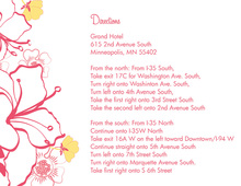 Pink Hibiscus Flowers Enclosure Cards