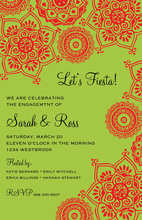 Colorful Fiesta Banners Party Shower Invitations