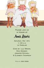 Bridesmaids Country Cowgirl Invitations