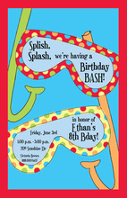 Sitting in Tubes Pool Party Invitations