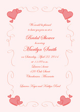 Lovely Playtime Subtle Fancy Pink Invitations