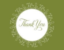 Vines Spring Inspired Thank You Cards