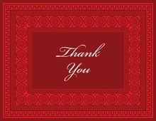 Superb Red Thank You Cards