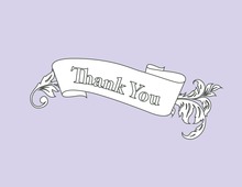 Layered Pink Vintage Borders Thank You Cards