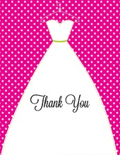 Showing The Beautiful Dress Thank You Cards