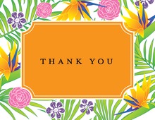 Softly Pink Tropics Thank You Cards