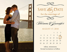 Save the Date Calendar Enclosure Cards