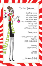 Holiday Diva Cocktails Invitation