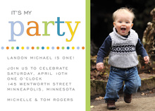 It's My Party Photo Cards Invitation