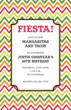Elegant Ole! Fiesta Party Invitations
