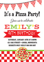 Mama Mia Pizza Party Invitations