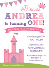Pink Castle Invitation