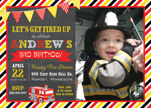 Firefighter To The Rescue Invitation