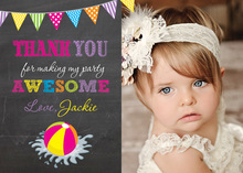 Pool Kids Summer Party Fill-In Thank You Cards