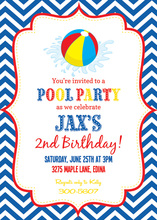 Splash Pool Little Kids Birthday Invitations