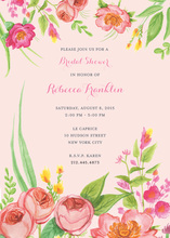 Bridal Blossoms Multi-colored Floral Bridal Invitations