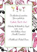 Cocktail Pool Party Bathing Suit Invitations