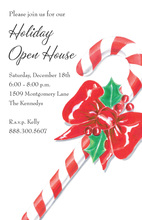 Decorated Candy Cane Invitations
