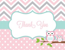 Pink Adorable Hoot Note