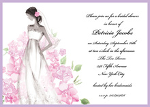 Beautiful Bouquet Bride Chocolate Invitations