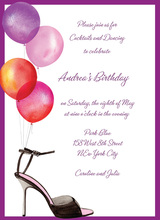 Stylish Party Balloons Invitation