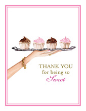 Dessert Tray Thank You Cards