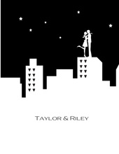 City Silhouette Thank You Cards