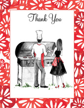 Couple Cookout Thank You Cards