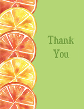 Summer Citrus Thank You Cards