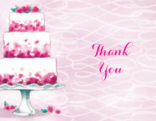 Pink Petal Bridal Thank You Cards