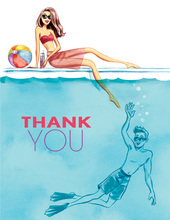 Cool at the Pool Thank You Cards