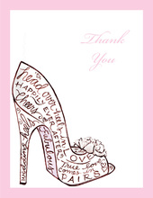 Stunning Shoe Thank You Cards