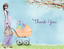 Strolling Mom Thank You Cards