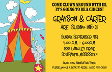 Acrobat Elephant Circus Invitations