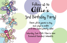 Bugs to Butterflies Invitations