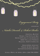 Light Lantern Glow Purple Background Invitations