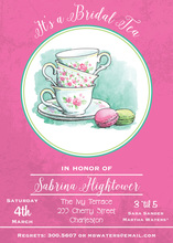 Floral Tea Cups Invitation