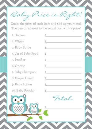 Turquoise Adorable Hoot Note