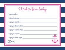 Blush Roses Baby Wish Cards