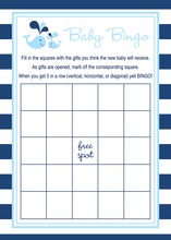 Chalkboard Whimsical Script Baby Bingo Cards
