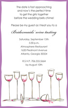 Festive Holiday Dinner Party Lavender Invitations