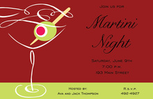 Evening Party Classic Martinis Invitation